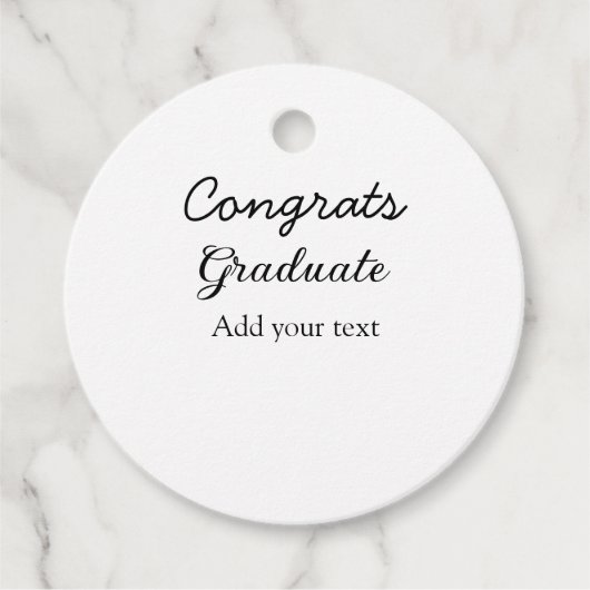 Étiquettes Cadeau Simple congratulation graduation add your (Devant)