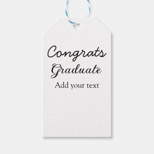 Étiquettes-cadeau Simple congratulation graduation add your (Devant)
