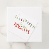 Étiquettes Cadeau Simple Cute Custom Holiday Modèle de Noël (En situation)