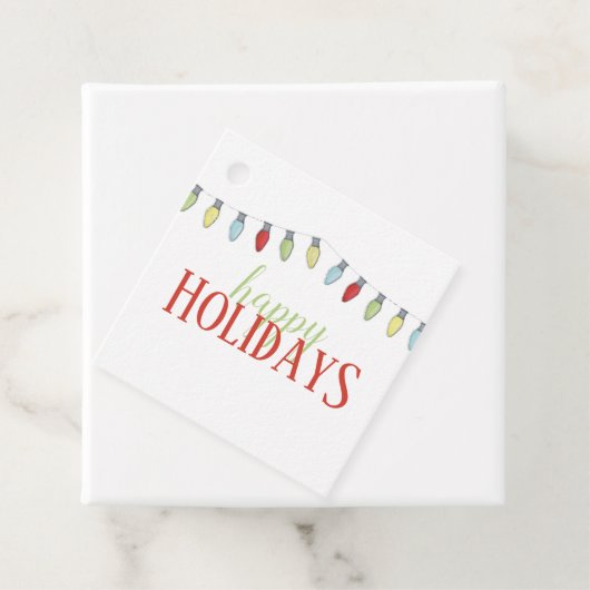 Étiquettes Cadeau Simple Cute Custom Holiday Modèle de Noël (En situation)