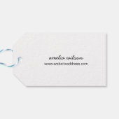 Étiquettes-cadeau Simple Design Rustique Artisanat (Dos Horizontal)