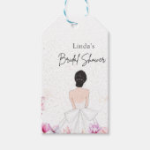 Étiquettes-cadeau Simple douche de mariage mignonne (Devant)