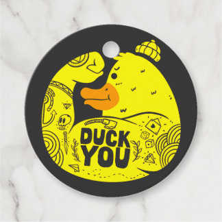 Étiquettes Cadeau Simple Duck you