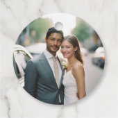 Étiquettes Cadeau Simple, élégant. 1 mariage photo (Dos)