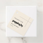 Étiquettes Cadeau Simple, élégant et chic Merci pour votre apparitio (En situation)