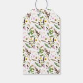 Étiquettes-cadeau Simple Elégant Mariage de fleurs sauvages botaniqu (Dos)