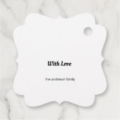 Étiquettes Cadeau simple et élégant cadeau d'anniversaire heureux (Dos)