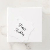 Étiquettes Cadeau simple et élégant cadeau d'anniversaire heureux (En situation)