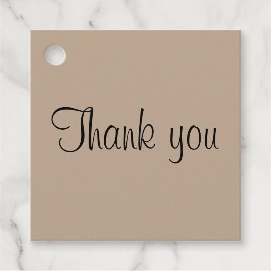 Étiquettes Cadeau simple et élégant joyeux anniversaire merci (Devant)