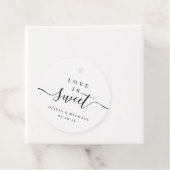 Étiquettes Cadeau Simple et élégant, l'amour du script est mariage (En situation)