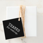 Étiquettes Cadeau Simple Et Moderne Merci D'Être Venu (En situation)
