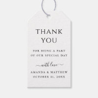 Simple et propre minimaliste mariage merci