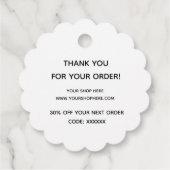 Étiquettes Cadeau Simple fait à la main avec amour (Dos)