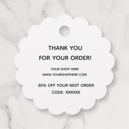 Étiquettes Cadeau Simple fait à la main avec amour (Dos)