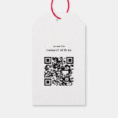 Étiquettes-cadeau Simple Holly Berries Code QR Corporate Holiday (Dos)