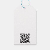 Étiquettes-cadeau Simple Logo Texte QR Code Prix professionnel ou (Dos)