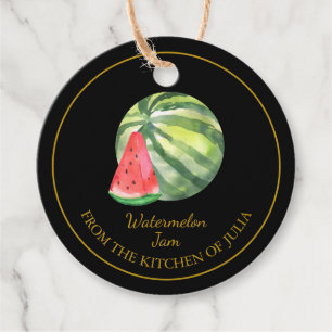 Étiquettes Cadeau Simple maison de confiture de pastèque Hang Tag l