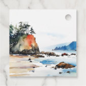 Étiquettes Cadeau Simple Mariage du parc national olympique de Ruby  (Dos)