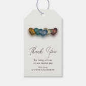 Étiquettes-cadeau Simple Merci Script Mariage moderne Merci (Devant)