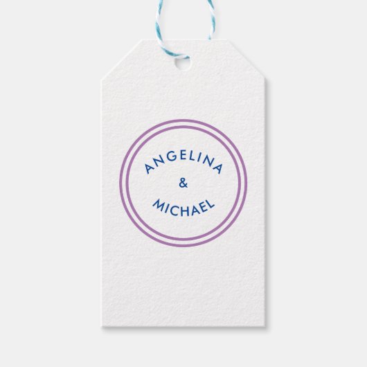 Étiquettes-cadeau Simple minimaliste moderne unique (Devant)