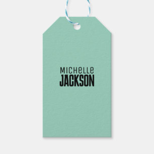 Étiquettes-cadeau Simple minimaliste Moderne Votre Nom Message