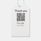 Étiquettes-cadeau Simple minimum q r code ajouter logo code d'analys (Devant)