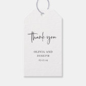 Étiquettes-cadeau Simple, moderne et minimaliste | MARIAGE (Devant)