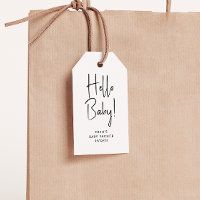 Simple moderne Neutral Bonjour bébé! Baby shower