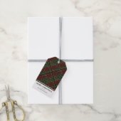 Étiquettes-cadeau Simple moderne rouge et vert Plaid Joyeux Noël (Avec de la ficelle)