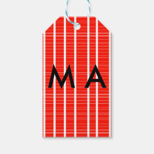 Étiquettes-cadeau Simple monogramme ajoutez votre lettre de nom homm