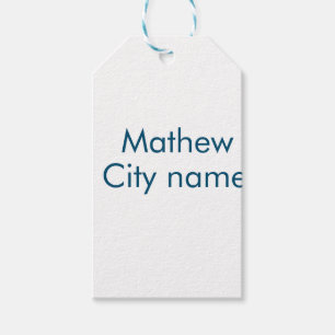 Étiquettes-cadeau simple monogramme de lettre initiale ajouter votre