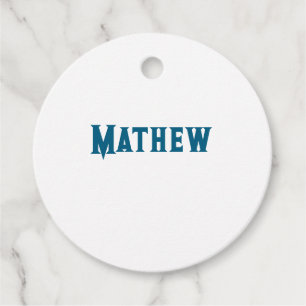 Étiquettes Cadeau simple monogramme de lettre initiale ajoutez votre