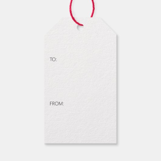 Étiquettes-cadeau Simple Noël Holly & Greenery (Dos)