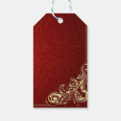 Étiquettes-cadeau Simple rouge (Dos)
