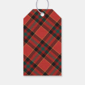 Étiquettes-cadeau Simple Rouge et Vert Plaid Joyeux Noël (Dos)