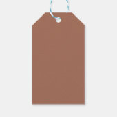 Étiquettes-cadeau Simple Rouille En Terracotta Serez-Vous Ma Servant (Dos)