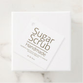 Étiquettes Cadeau Simple Sophistiqué Sugar Scrub Business Hobby (En situation)
