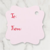 Étiquettes Cadeau Simple Star Tree Mid Mod Joyeux Noël (Dos)