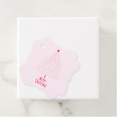 Étiquettes Cadeau Simple Star Tree Mid Mod Joyeux Noël (En situation)