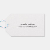 Étiquettes-cadeau Simple stylé rustique fait main avec Love Kraft (Dos Horizontal)