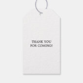 Étiquettes-cadeau SIP SIP HOORAY Wine Bridal Shower Heart Thank You (Dos)