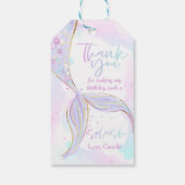 Étiquettes-cadeau Sirène 1er Anniversaire Fête ONE der La Sirène de  (Dos)