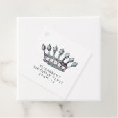 Étiquettes Cadeau Sirène de mer d'argent (En situation)