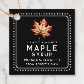 Étiquettes Cadeau Sirop d'érable (Devant)