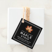 Étiquettes Cadeau Sirop d'érable (En situation)