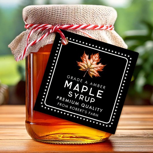 Étiquettes Cadeau Sirop d'érable