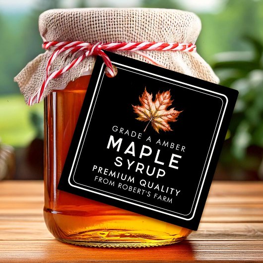 Étiquettes Cadeau Sirop d'érable