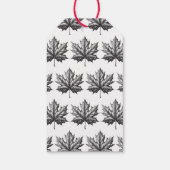 Étiquettes-cadeau Sirop d'érable fait maison avec des feuilles (Dos)