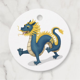 Étiquettes Cadeau SITE D'Astrologie Zodiac Dragon Cute