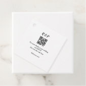 Étiquettes Cadeau site web mariage rsvp q r code ajouter nom texte t (En situation)